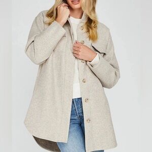 Gentle Fawn Heather Oat Cardigan Coat